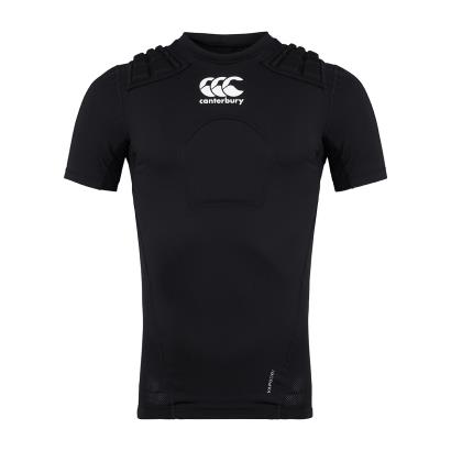 Canterbury Adults Core Rugby Shoulder Pads - Black - Front