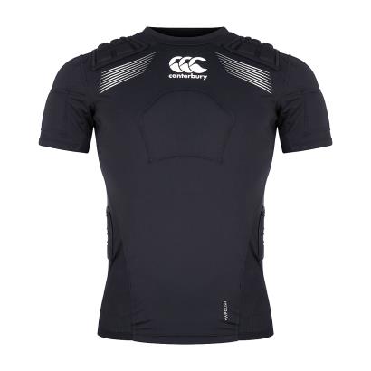 Canterbury Adults Elite Rugby Shoulder Pads - Black - Front