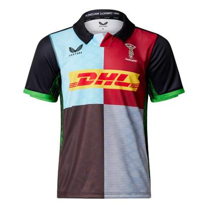 Harlequins Kids Home Rugby Shirt - Short Sleeve Multi 2023 - Front