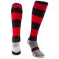 Red/Black Hooped WackySox - Front