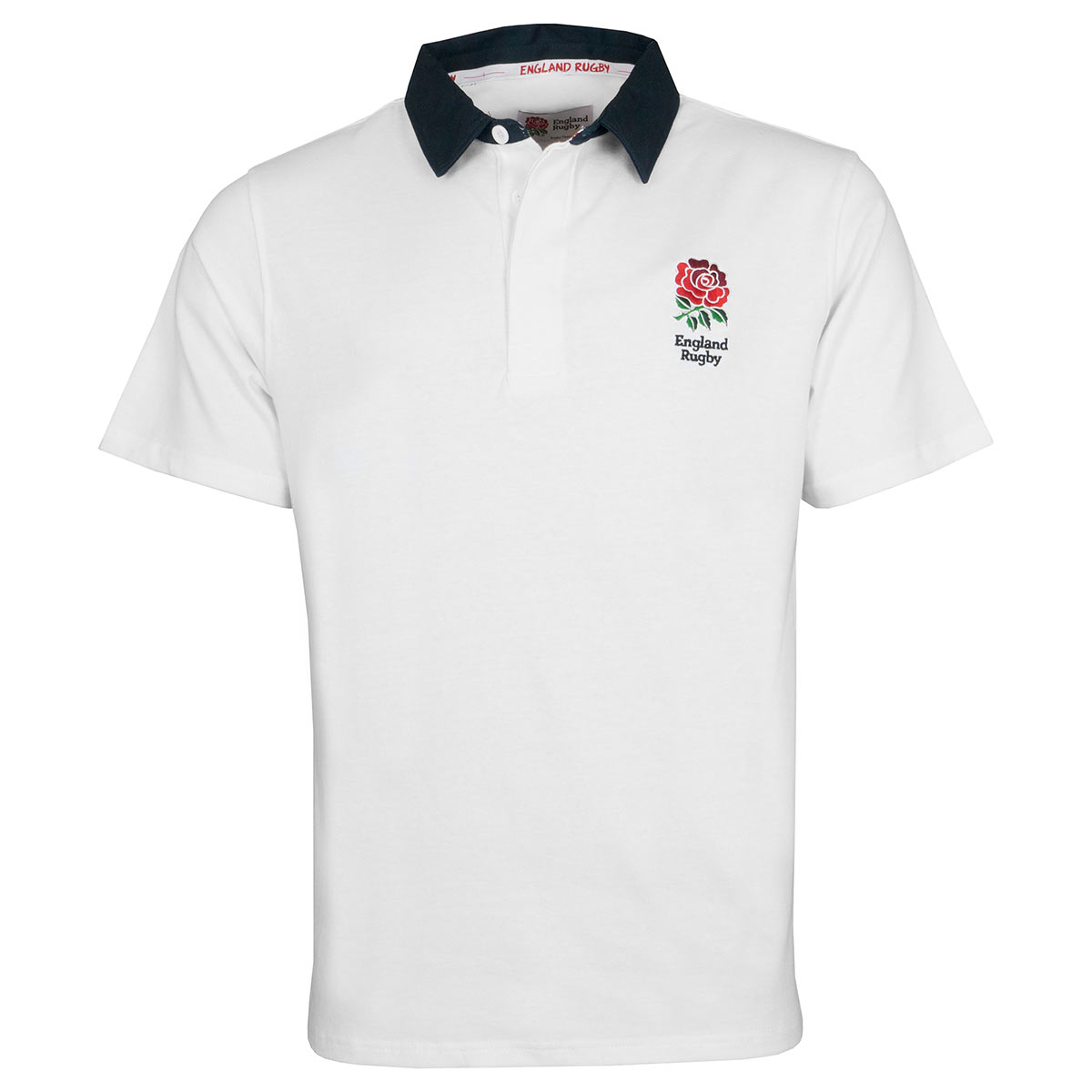 Mens White England Classic Rugby Shirt (Short Sleeved) | rugbystore