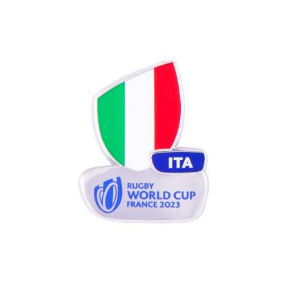 Rugby World Cup 2023 Italy Flag Pin Badge - Front