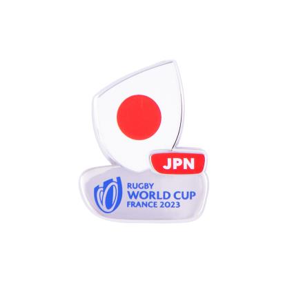 Rugby World Cup 2023 Japan Flag Pin Badge - Front