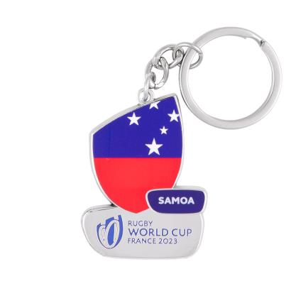Rugby World Cup 2023 Samoa Flag Keyring - Front