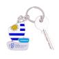 Rugby World Cup 2023 Uruguay Flag Keyring - With Keys