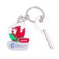 Rugby World Cup 2023 Wales Flag Keyring - With Keys