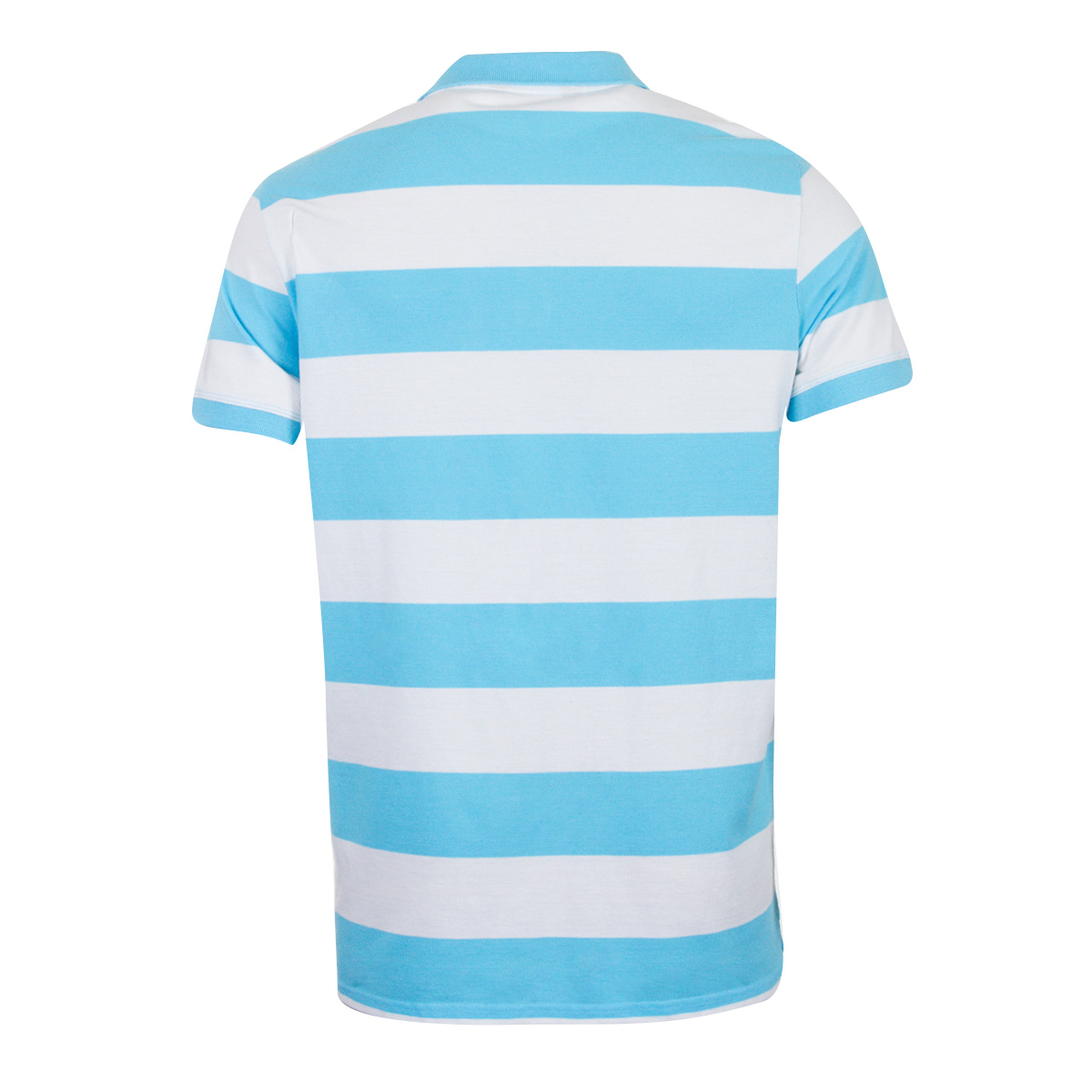 Rugbystore Argentina 1910 Mens Striped Polo Shirt - Sky Blue and White ...
