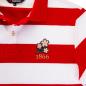 Rugbystore Japan 1866 Mens Striped Polo Shirt - Red and White - Japan 1866 Badge