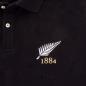 Rugbystore New Zealand 1884 Mens Polo Shirt - Black - New Zealand 1884 Badge