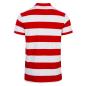 Rugbystore Mens Striped Polo Shirt - Red and White - Back