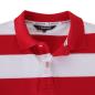 Rugbystore Mens Striped Polo Shirt - Red and White - Collar