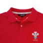 Rugbystore Wales 1881 Mens Polo Shirt - Red - Collar
