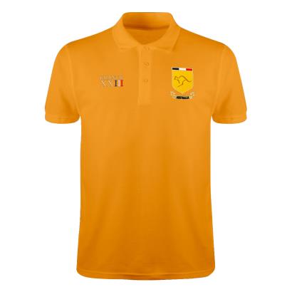 Australia Mens World Cup Classic Polo Shirt - Gold - Front