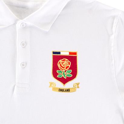 England Mens World Cup Classic Polo Shirt - White | rugbystore