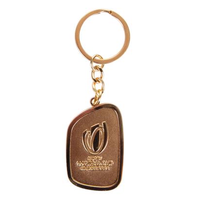 Rugby World Cup 2023 Gold Logo Keyring - Front