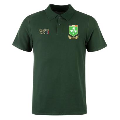 Ireland Mens World Cup Classic Polo Shirt - Bottle - Front