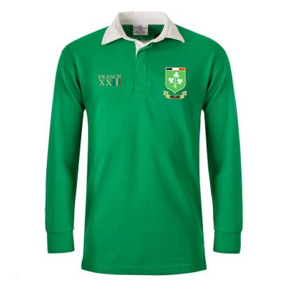 Ireland Mens World Cup Classic Rugby Shirt - Bright Green - Fron