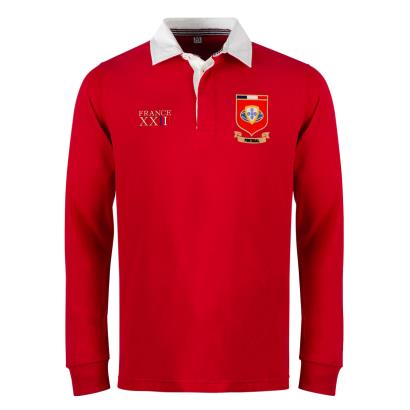 Portugal Mens World Cup Heavyweight Rugby Shirt - Red - Front