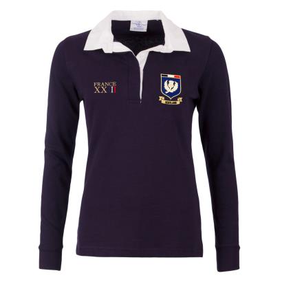 Scotland Womens World Cup Classic Rugby Shirt - Long Sleeve Navy