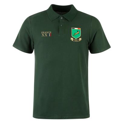 South Africa Mens World Cup Classic Polo Shirt - Bottle - Front