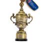 Rugby World Cup 2023 Webb Ellis Trophy Keyring - Close Up