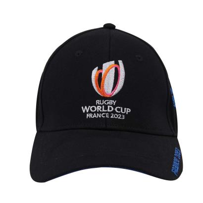 Adults Rugby World Cup 2023 Cap - Black - Front