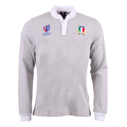 Macron Italy Mens Rugby World Cup 2023 Rugby Shirt - Front