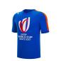 Rugby World Cup 2023 Macron Kids Cotton T-Shirt - Royal Blue - Front