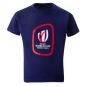 Kids Rugby World Cup 2023 Logo Tee - Navy - Front