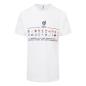 Rugby World Cup 2023 Mens 20 Nations Stacked T-Shirt - White - Front
