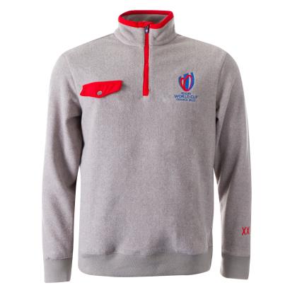 Mens Rugby World Cup 2023 No. 8 Fleece - Grey - Front