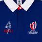 Mens Rugby World Cup 2023 Stripe Rugby Shirt - Navy Long Sleeve - Logos