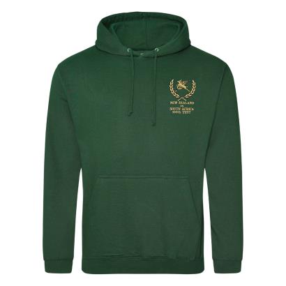 Mens South Africa 100th Test Hoodie - Bottle - Front