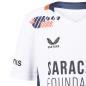 Saracens Kids Alternate Rugby Shirt - Short Sleeve White 2023 - Castore Logo
