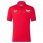 Scarlets Mens Limited Edition Media Polo - Red 2023 - Front