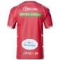 Scarlets Mens Home Rugby Shirt - Short Sleeve Red 2023 - Back