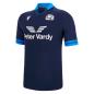 Scotland Mens Bodyfit Home Rugby Shirt - Short Sleeve Navy 2023 - Front
