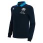 Scotland Mens Classic Home Rugby Shirt - Long Sleeve Navy 2023 - Front