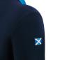 Scotland Mens Classic Home Rugby Shirt - Long Sleeve Navy 2023 - Right Shoulder
