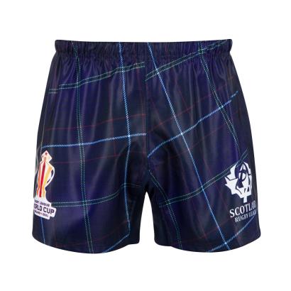 Scotland Rugby League World Cup 2023 Kids Home Shorts - Navy - Front