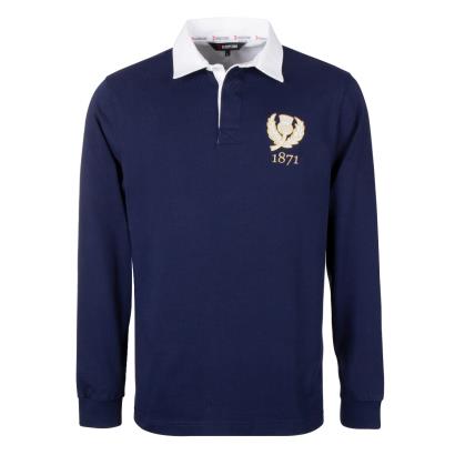 Rugbystore Scotland 1871 Mens Rugby Shirt - Long Sleeve Navy - F