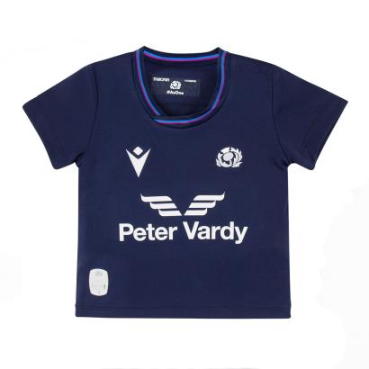 Macron Scotland Babies Poly Home Rugby Shirt - Short Sleeve - Front