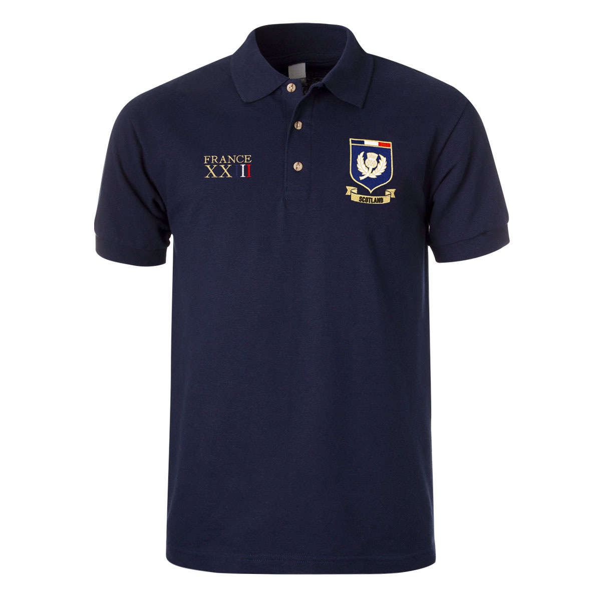 Scotland Mens World Cup Classic Polo Shirt - Navy | rugbystore