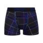 Bawbags Scottish Mens 3 Pack Boxer Shorts - Navy - Tartan Front