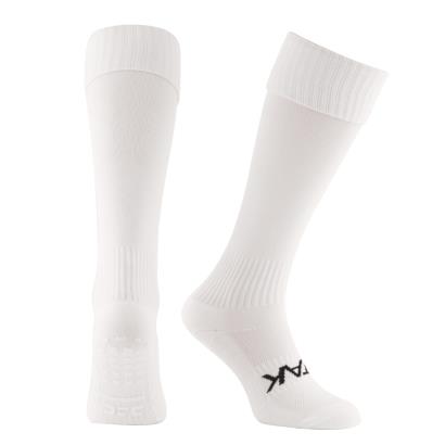 Atak Shox Non Slip Full Leg Socks White - Front