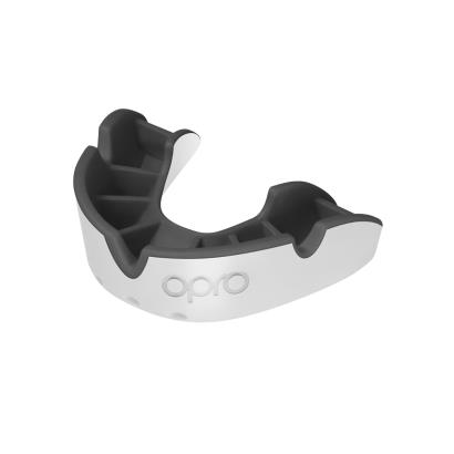 Opro Silver Mouthguard - White - Front