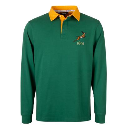 Rugbystore South Africa 1891 Mens Rugby Shirt - Bottle Green - F