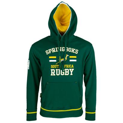 Mens South Africa Pullover Hoodie - Bottle Green - Front