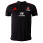 adidas Mens Super Rugby Crusaders Polo - Black - Front