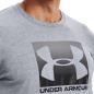 Under Armour Mens Boxed Sportstyle Logo Tee - Steel - Logo Detail